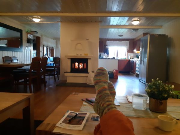 Woonkamer in ons heerlijke vakantieshuis in Rondane